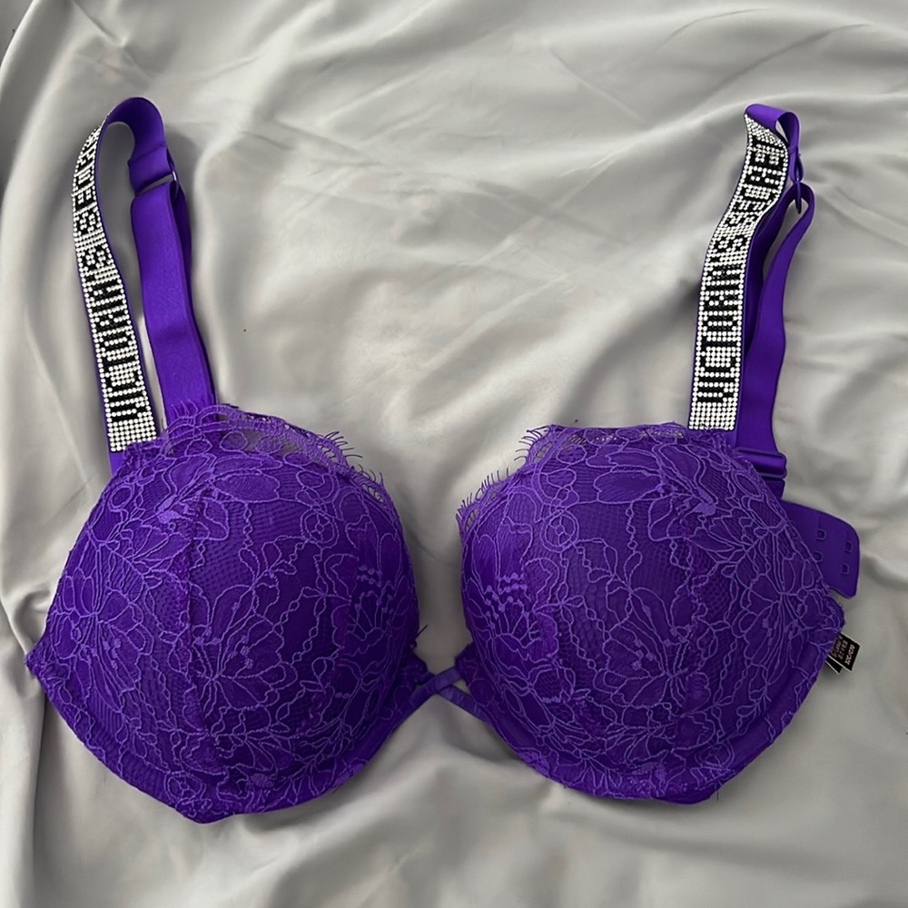 Purple Victoria secret bombshell bra